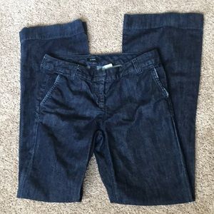 J Crew denim trousers jeans sz 4 slight bootcut